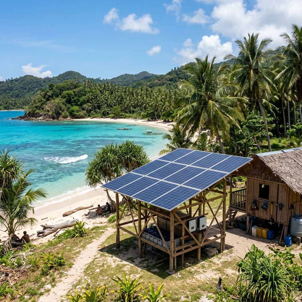 Off-grid solar island Philippines