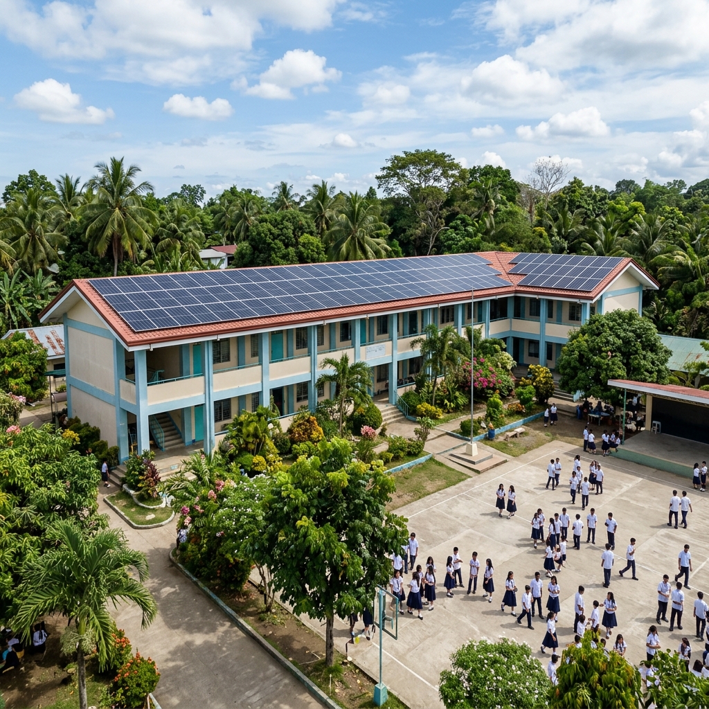 School solar installation Philippines